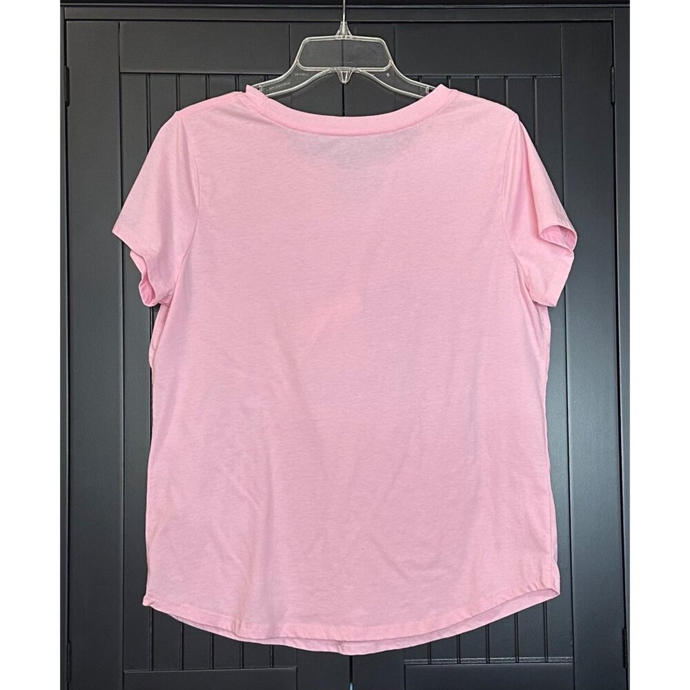 Christmas Cowgirl T-Shirt XL Pink Graphic Western Holiday Cactus Santa Tee - Picture 3 of 4